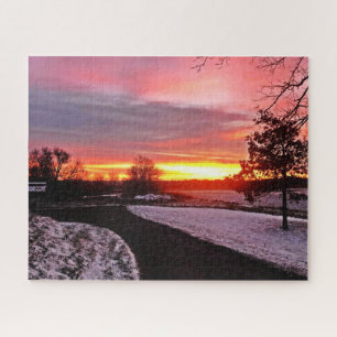 DAGERAAD IN DE WINTER LEGPUZZEL