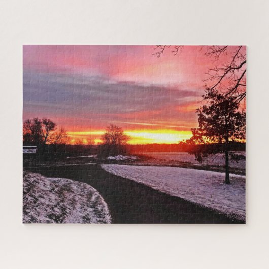 DAGERAAD IN DE WINTER LEGPUZZEL (Horizontaal)