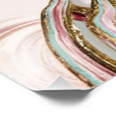 Dageraad op het Roos Marmeren Zee Foto Afdruk (Hoek)