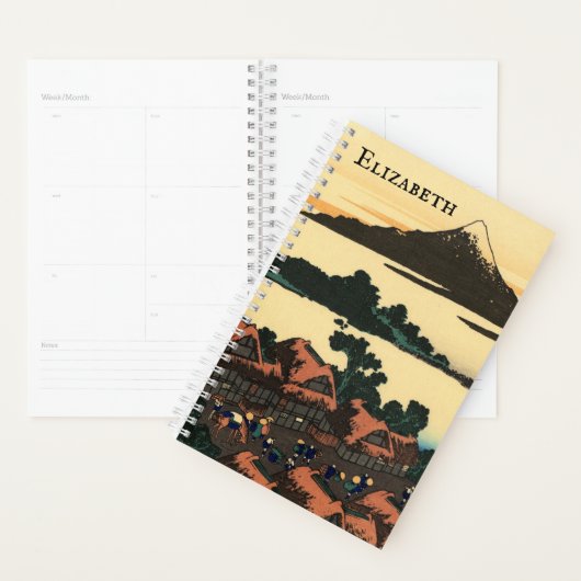 Dageraad op Isawa  Japans Woodblock Planner (Display)