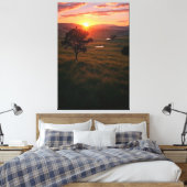 Dageraad van stilte canvas afdruk (Insitu (Slaapkamer))