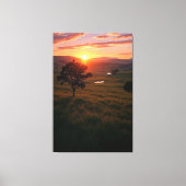 Dageraad van stilte canvas afdruk (Voorkant)