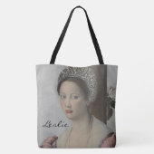 Dageraad voor  barok gepersonaliseerd monogram tote bag (Achterkant)