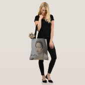 Dageraad voor  barok gepersonaliseerd monogram tote bag (Op model)