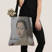 Dageraad voor  barok gepersonaliseerd monogram tote bag (Dichtbij)