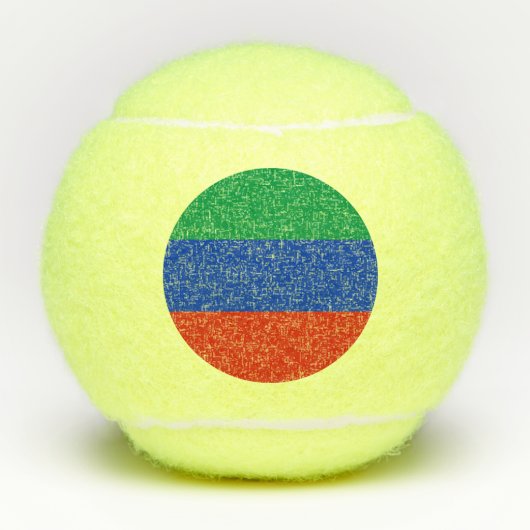 Dagestaanse vlag tennisballen (Voorkant)