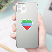 Dagestan Love Flag Sticker (Telefoon)