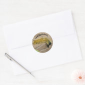 Dagger Moth Caterpillar Nature Personalized Ronde Sticker (Envelop)