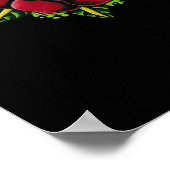 Dagger, Skull en Rozen afdrukken Poster (Hoek)