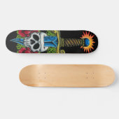 Dagger, Skull en Rozen Skateboard (Horizontaal)