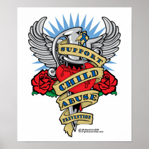 Dagger ter voorkoming van kindermisbruik poster