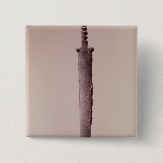 Dagger Vierkante Button 5,1 Cm (Voorkant)