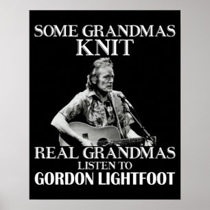 Daggeschenk voor echte oma's Luister naar Gordon L Poster