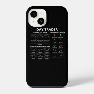 Daghandelaar aandelenmarkt belegger grafiek kandel iPhone 14 hoesje