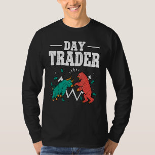 Daghandelaar Bullish Bearish Crypto Aandelen Inves T-shirt