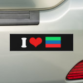 Daghestan Flag Bumpersticker (Op auto)
