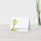 Dagkaart voor administratief personeel bedankkaart (Achterkant)