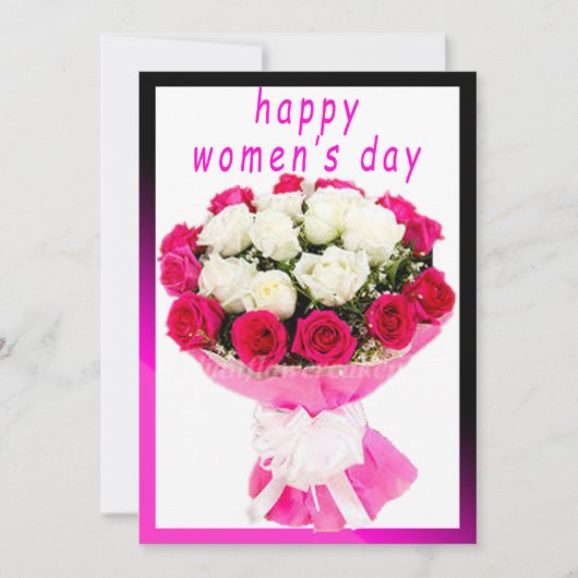 dagkaart voor vrouwen feestdagenkaart (Voorkant)