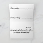 dagkaart voor vrouwen kaart (Binnen)