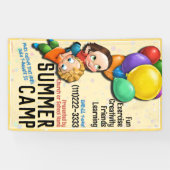 Dagkamp Zomerkamp Kinderopvang  Spandoek (Horizontaal)