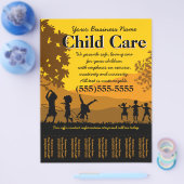 Dagkinderdagverblijf voor baby's, scheurblad flyer (Enkel)