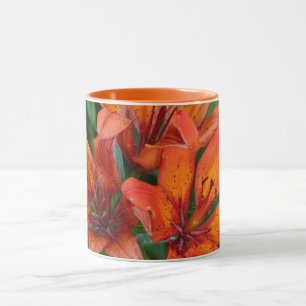 Daglelie botanische print, Canadese fotografie Mok