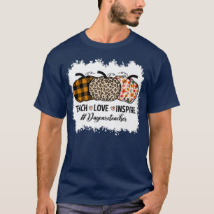 Dagleraar Terug naar school pompoenHerfst T-shirt