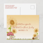 Daglichtbesparende Herfst Rug Herinneringen Busine Briefkaart (Voorkant / Achterkant)