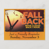 Daglichtbesparingstijd Herinneringsservice Briefkaart (Voorkant)
