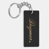 Dagmar gold Design Lettering Porte-clés (Devant gauche)