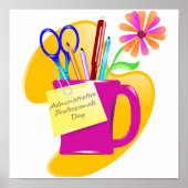 Dagontwerp voor administratief professionals poster (Voorkant)