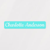 Dagopvang / School aangepaste naam Neon kleuren Labels (Design 2)