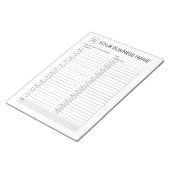 DAGPLANNER 30 MINUTEN INTERVAL VOEG UW LOGO TOE NOTITIEBLOK (Schuin)