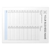 DAGPLANNER 30 MINUTEN INTERVAL VOEG UW LOGO TOE NOTITIEBLOK (Voorkant)