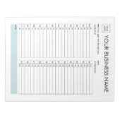 DAGPLANNER 30 MINUTEN INTERVAL VOEG UW LOGO TOE NOTITIEBLOK (Voorkant)