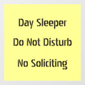 Dagslapper verstoort geen zwelling raamsticker (Vel)