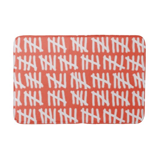 Dagtellingsontwerp op elke kleur badmat (Voorkant)