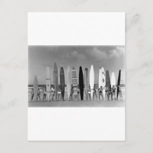 Dagtona Beach Vintage long board Surf Group Foto Briefkaart