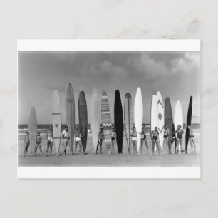 Dagtona Beach Vintage long board Surf Group Foto Briefkaart
