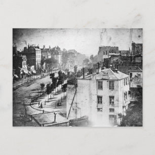 Daguerre Boulevard du Temple First Photography Briefkaart