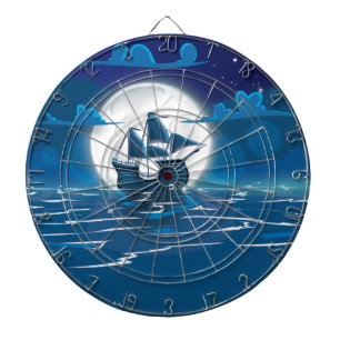 Dagvaarding onder het moonlight dartbord