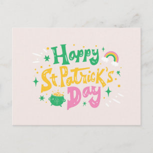 DAGVERLETTERING VOOR SAINT PATRICKS BRIEFKAART