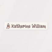 Dagverzorging/School Custom Schattig Dier Waterdic Labels (Design 2)