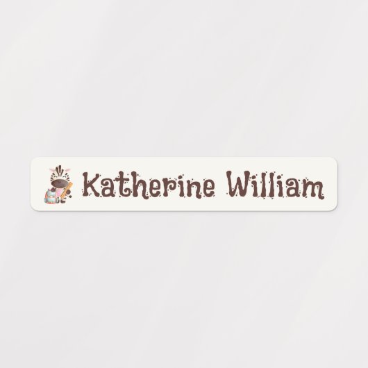 Dagverzorging/School Custom Schattig Dier Waterdic Labels (Design 2)