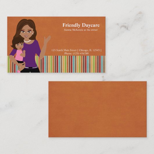 Dagverzorging Visitekaartje (Voorkant / Achterkant)