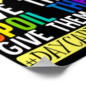 Dagzorgverlener Kinderopvang Leraar houdt van hen Poster (Hoek)