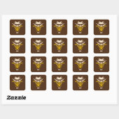 Dah! Vierkante Sticker (Vel)