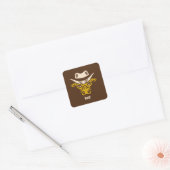 Dah! Vierkante Sticker (Envelop)