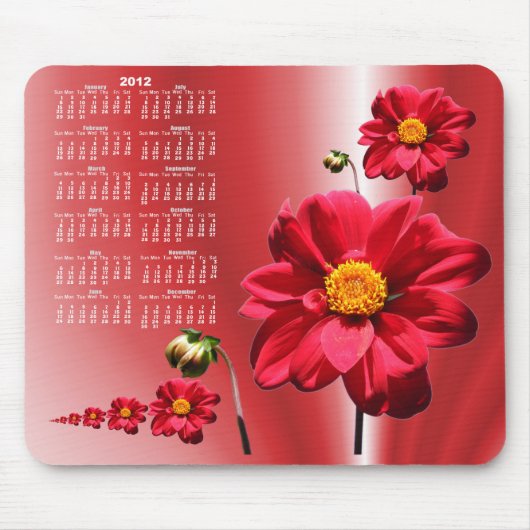Dahlia 2 agenda ~ mousepad muismat (Voorkant)