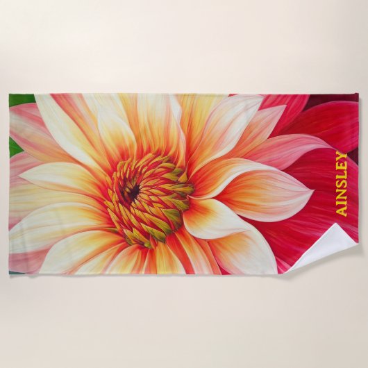 Dahlia Afternoon Strandlaken (Voorkant)